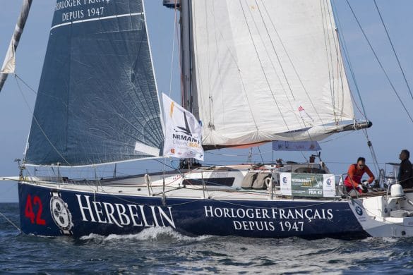 Le bateau « Montres Michel Herbelin » en course
