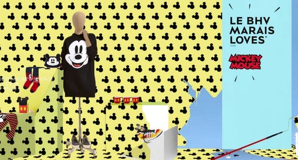 Mickey Mouse invité d’honneur du BHV MARAIS