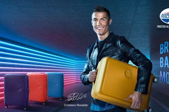 Cristiano Ronaldo, nouvelle égérie d’American Tourister