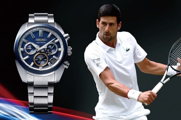 Seiko Astron GPS Solaire sur le podium avec Novak Djokovic