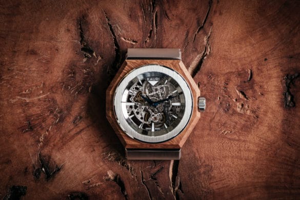 KAURI, une montre automatique avec un habillage en bois précieux