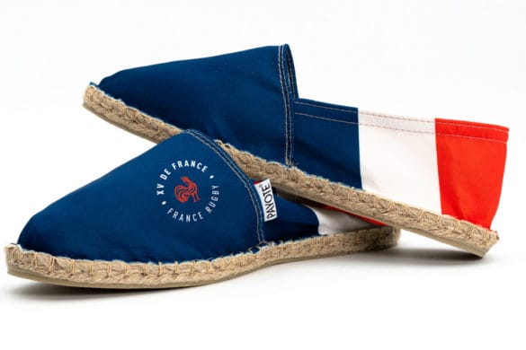 Des espadrilles inédites aux couleurs rugby français
