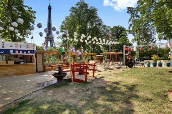 Zoom sur la terrasse éphémère Hanami Paris