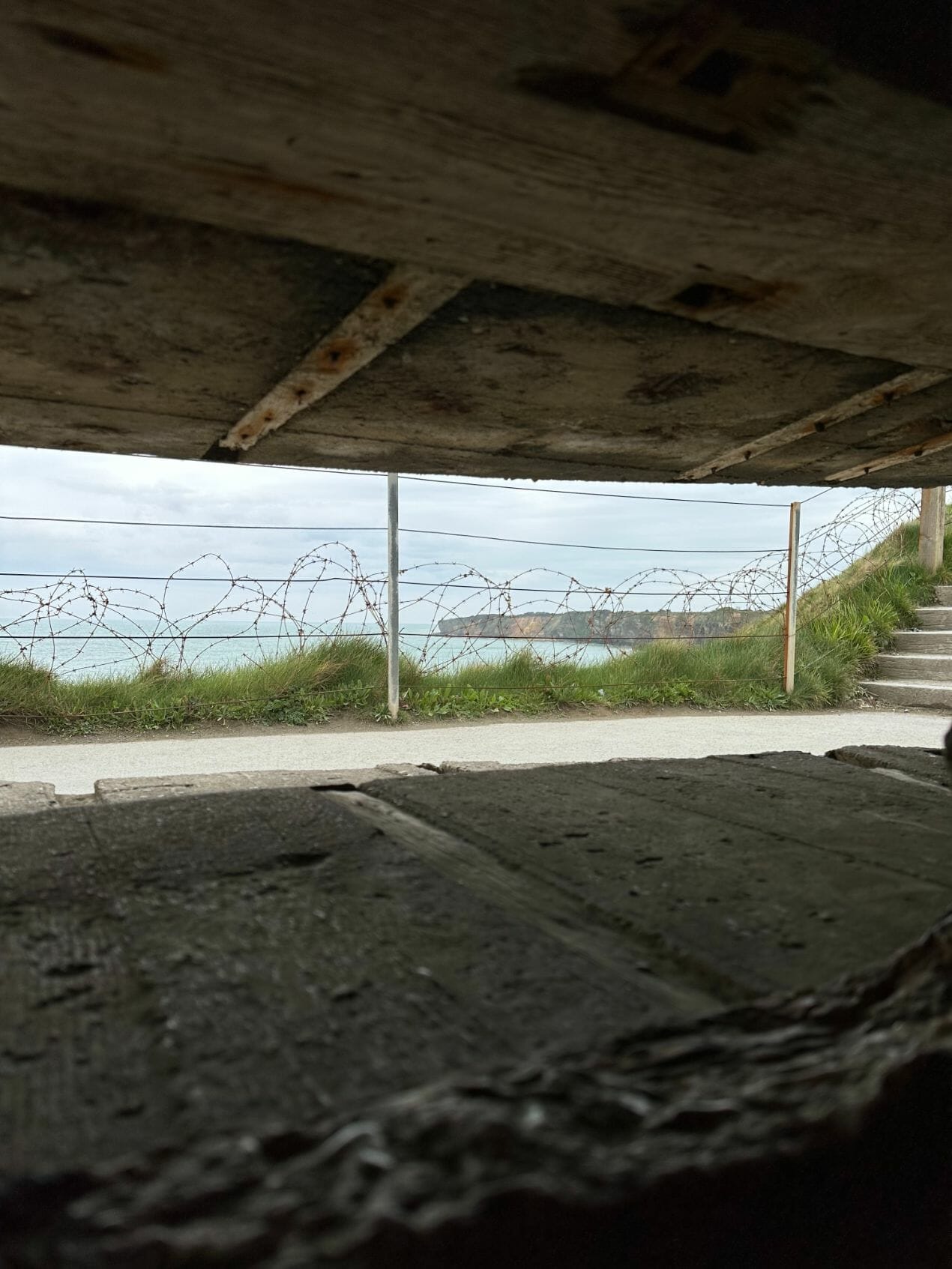 Vue de l'intérieur du Bunker.