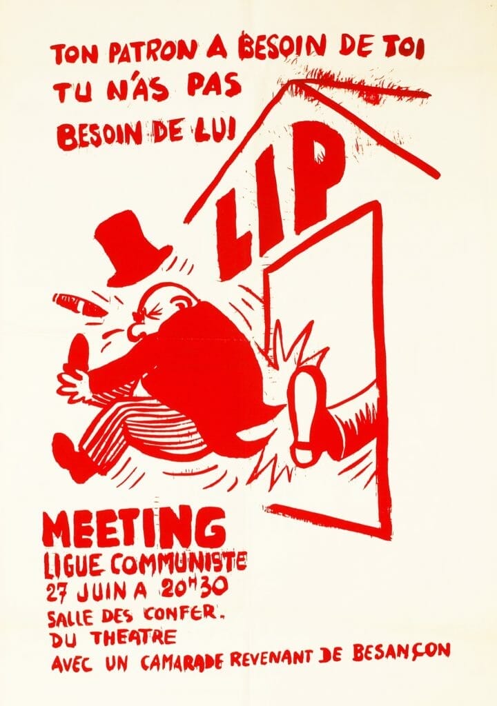 Lip, un symbole de la lutte ouvrière. 