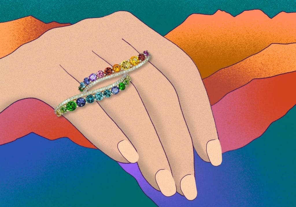 Isabelle Langlois - bague deux doigts de la collection Ardèche