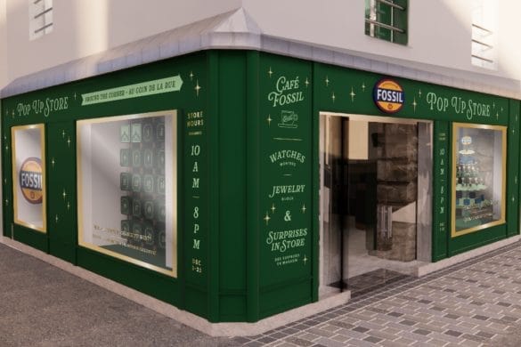 Fossil installe son Pop Up de Noël à Paris